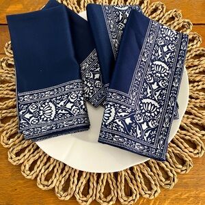 Lot of 17 Navy Cloth Napkins